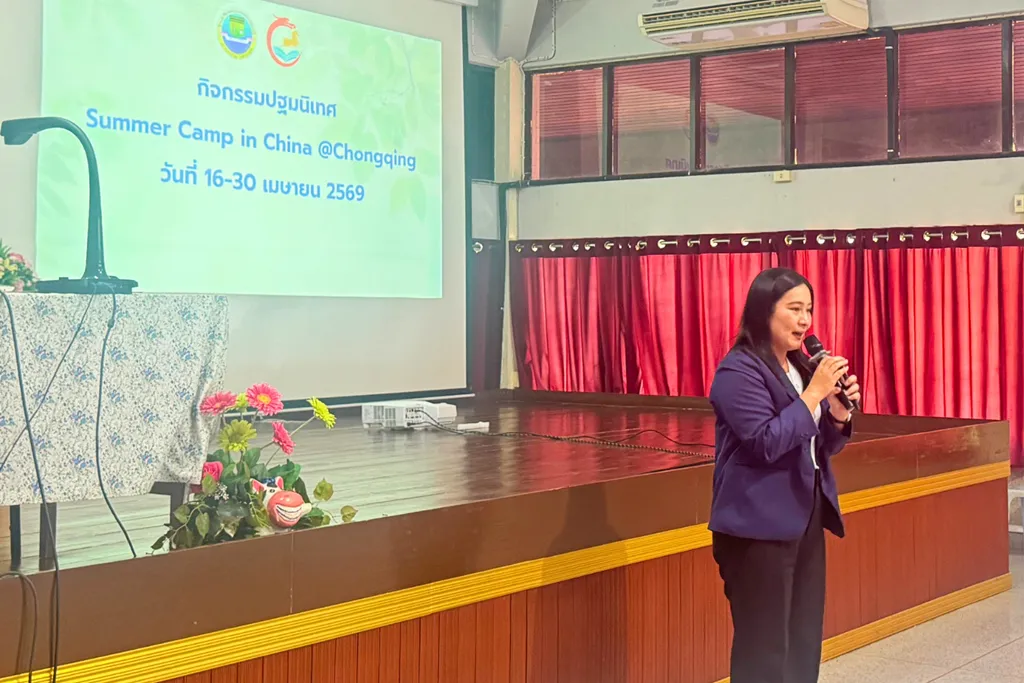 บรรยากาศการปฐมนิเทศโครงการ Summer Camp in China โดย Jinbu ณ โรงเรียนยอแซฟอุปถัมภ์