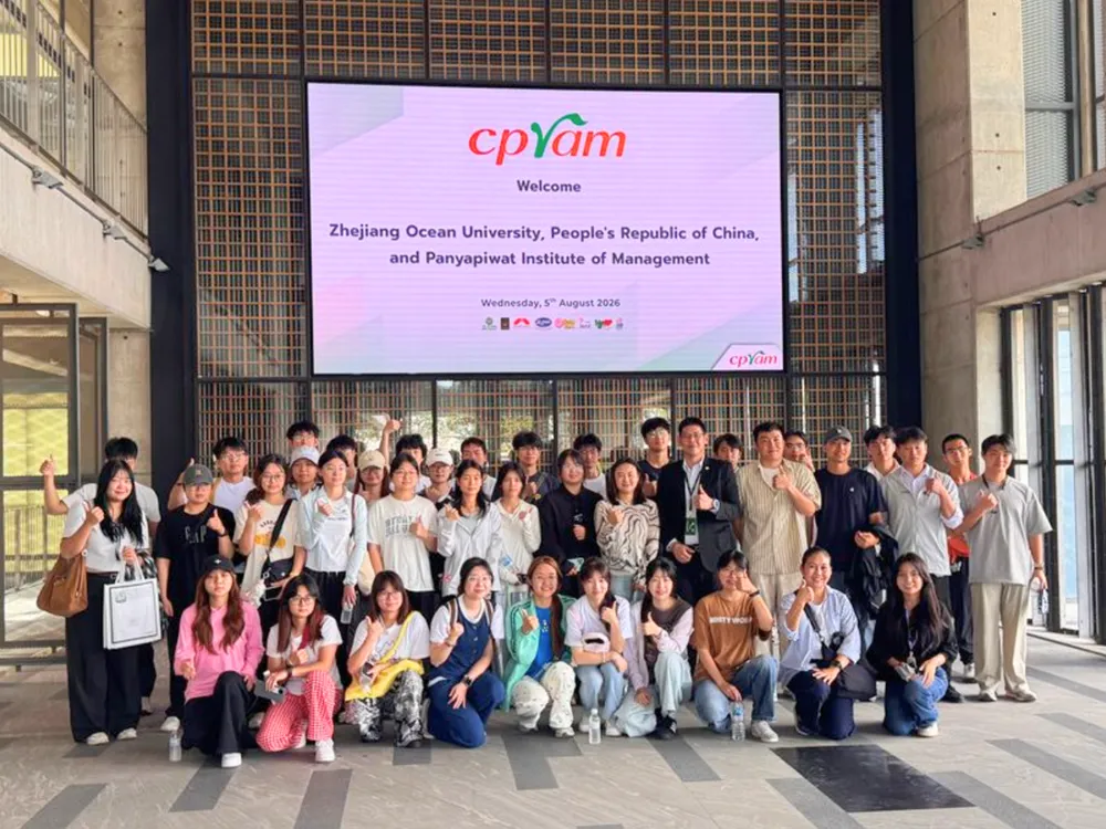 นักศึกษาและคณาจารย์ร่วมงานต้อนรับ Zhejiang Ocean University และ PIM