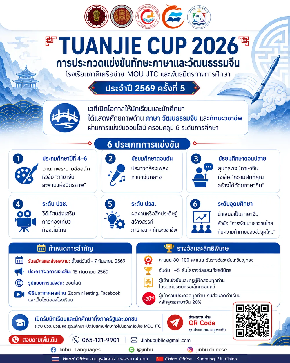 Tuanjie Cup 2026 แข่งขันทักษะภาษาและวัฒนธรรมจีน ครั้งที่ 5